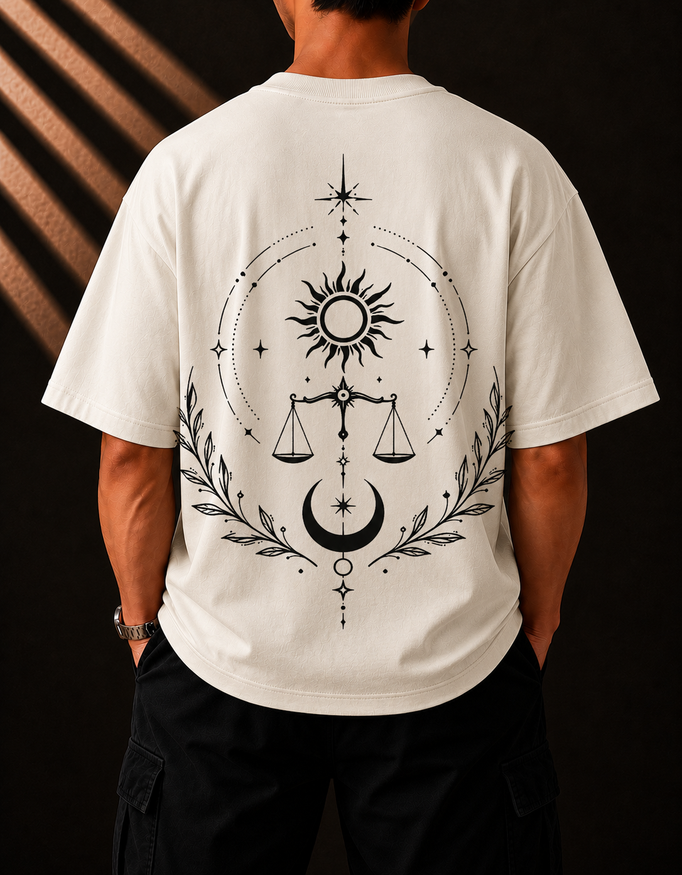 Balance Between Sun & Moon Oversized T-Shirt