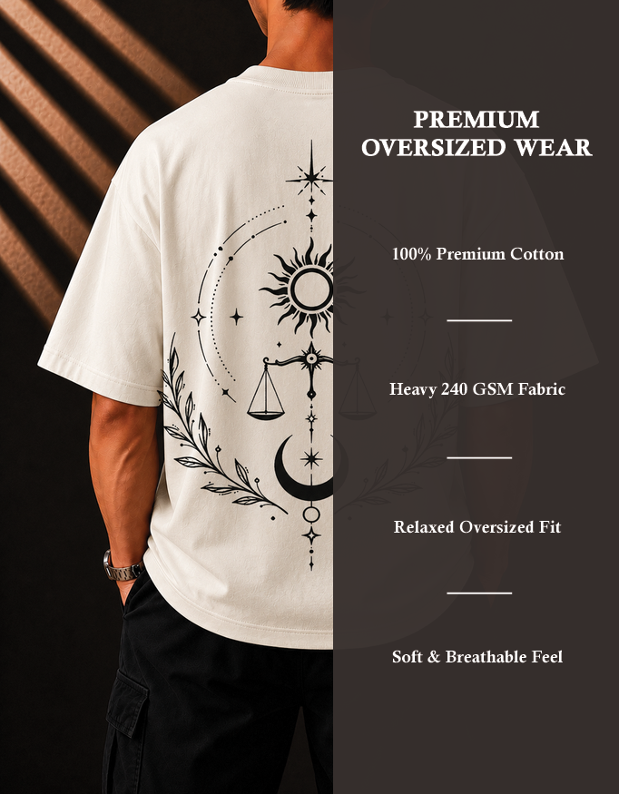 Balance Between Sun & Moon Oversized T-Shirt